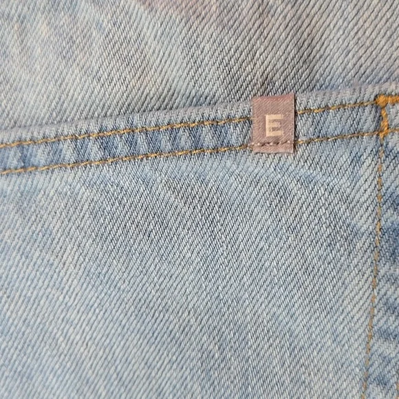 Everlane A Line Shorts Womens 27 Waist High Waisted Cotton Light Wash - Picture 10 of 10